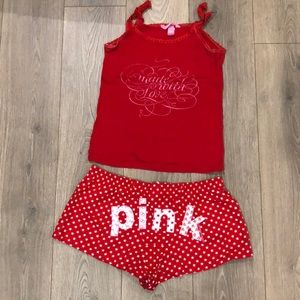 PINK Victoria’s Secret pajama shorts set